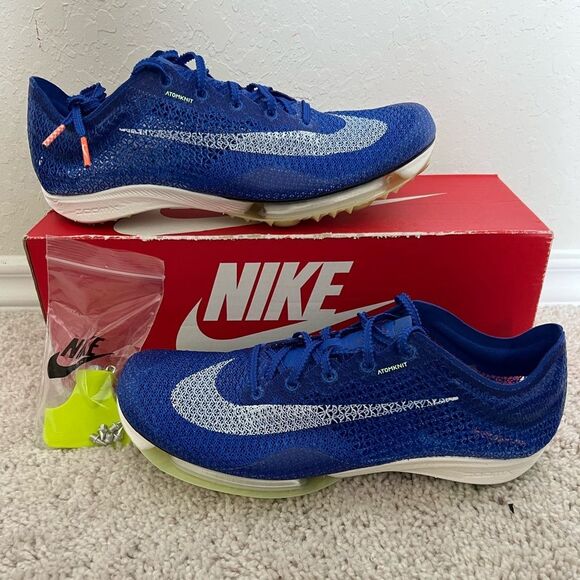 Nike Air Zoom Victory Racer Blue Track Spikes - Picture 1 of 9